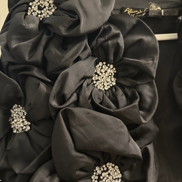 NWT Alice + Olivia Lorna Cropped Appliqué Jacket - Picture 10 of 16